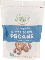 WHOLE FOODS MARKET Butter Toffee Pecans, 8 OZ