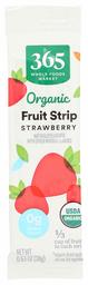 365 Everyday Value, Organic Fruit Strip, Strawberry, 0.65 oz