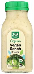 365 by Whole Foods Market, Organic Refrigerated Salad Dressing, Vegan Ranch, 12 Fl Oz