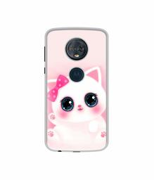 Amazon Brand - Solimo Designer Babby Kitty UV Printed Soft Back Case Mobile Cover for Motorola Moto G6 Plus