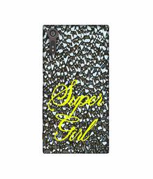 Amazon Brand - Solimo Designer Super Girl On Foil 3D Printed Hard Back Case Mobile Cover for Sony Xperia XZ Dual