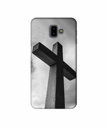 Amazon Brand - Solimo Designer Cross 3D Printed Hard Back Case Mobile Cover for Samsung Galaxy J6 Plus