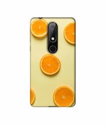 Amazon Brand - Solimo Designer Orange Texture 3D Printed Hard Back Case Mobile Cover for Nokia 6.1 Plus