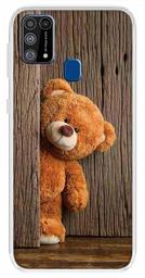 Amazon Brand - Solimo Designer Multicolor Teddy Design Printed Soft Back Case Mobile Cover for Samsung Galaxy M31