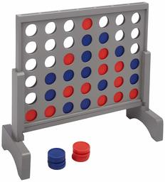 AmazonBasics Giant Connect 4 Set - 2-Foot, Wood Finish