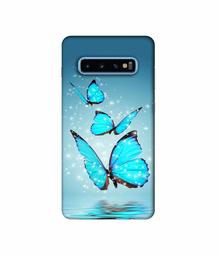 Amazon Brand - Solimo Designer Flying Butterflies 3D Printed Hard Back Case Mobile Cover for Samsung Galaxy S10 Plus