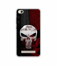 Amazon Brand - Solimo Designer Punisher Skull UV Printed Soft Back Case Mobile Cover for Mi Redmi 4A