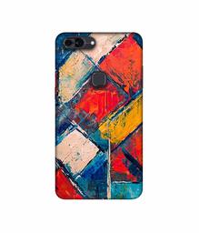 Amazon Brand - Solimo Designer Dark Multicolor Blocks UV Printed Soft Back Case Mobile Cover for Lava Z90