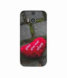 Amazon Brand - Solimo Designer You are Not Alone 3D Printed Hard Back Case Mobile Cover for HTC One M8