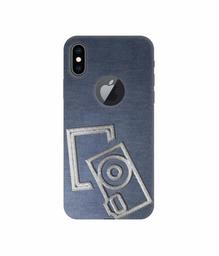 Amazon Brand - Solimo Designer Camera Embroidery 3D Printed Hard Back Case Mobile Cover for Apple iPhone Xs Max (Logo Cut)