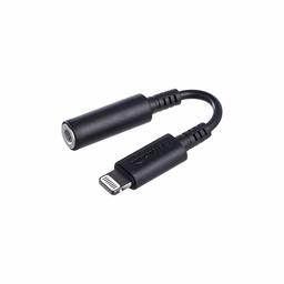 AmazonBasics Lightning to 3.5 mm Headphone Jack Adapter, Black