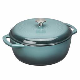 AmazonBasics Enamelled Cast Iron Dutch Oven - 5.67 l, Grey