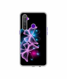 Amazon Brand - Solimo Designer Butterflies Neon Light UV Printed Soft Back Case Mobile Cover for Realme 5 Pro