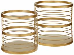 Rivet Modern Metal Wire Baskets, Set of 2, 13.75