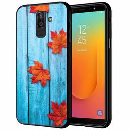 Amazon Brand - Solimo Designer Leaves Printed Hard Back Case Mobile Cover forSamsung Galaxy J8 2018 / Samsung Galaxy On8 (D383)