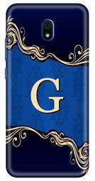 Amazon Brand - Solimo Designer Blue Pattern Alphabet-G 3D Printed Hard Back Case Mobile Cover for Xiaomi Redmi 8A