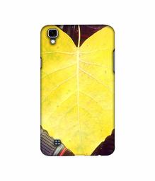 Amazon Brand - Solimo Designer Yellow Leaf 3D Printed Hard Back Case Mobile Cover for LG X Power