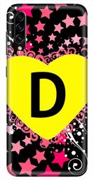 Amazon Brand - Solimo Designer Heart Pattern Alphabet-D 3D Printed Hard Back Case Mobile Cover for Samsung Galaxy A50s