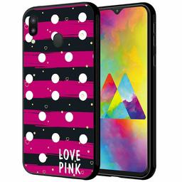 Amazon Brand - Solimo Designer Love Pink Printed Hard Back Case Mobile Cover for Samsung Galaxy M20 (D1195)