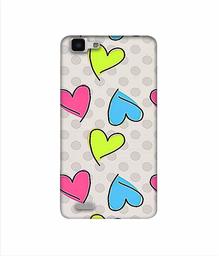 Amazon Brand - Solimo Designer Multicolor Heart 3D Printed Hard Back Case Mobile Cover for Vivo Y27L