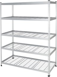 AmazonBasics Heavy Duty Shelving Single-Post Steel Wire Shelf - 152 x 61 x 198 cm