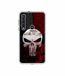 Amazon Brand - Solimo Designer Punisher Skull UV Printed Soft Back Case Mobile Cover for Motorola One Macro