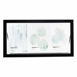 AmazonBasics Floating Collage 3-Photo Frame for 4 x 6 Inch Photos - Black