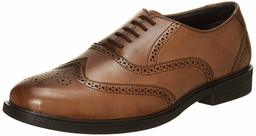 Amazon Brand - Symbol Men's Brown Synthetic Formal Shoes - 9 UK (AZ-KY-341C)