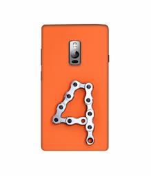 Amazon Brand - Solimo Designer Number Four 3D Printed Hard Back Case Mobile Cover for OnePlus 2