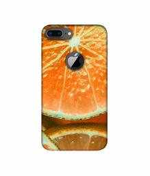 Amazon Brand - Solimo Designer Orange Slice 3D Printed Hard Back Case Mobile Cover for Apple iPhone 8 Plus (with Logo Cut)