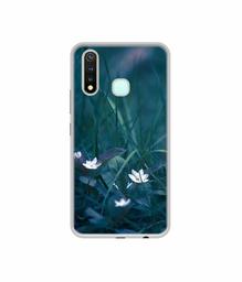 Amazon Brand - Solimo Designer White Flower UV Printed Soft Back Case Mobile Cover for Vivo Y19