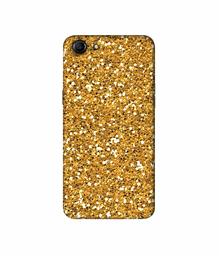 Amazon Brand - Solimo Designer Golden Sparkle 3D Printed Hard Back Case Mobile Cover for Oppo A83