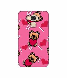 Amazon Brand - Solimo Designer Heart Holding Bear 3D Printed Hard Back Case Mobile Cover for Asus Zenfone 3 Max ZC553KL