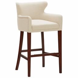 Amazon Brand – Stone & Beam Wickstrom Upholstered Bar Stool with Arms, 41