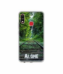 Amazon Brand - Solimo Designer Alone UV Printed Soft Back Case Mobile Cover for Infinix Hot 7 pro