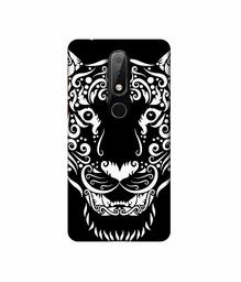 Amazon Brand - Solimo Designer White Tiger 3D Printed Hard Back Case Mobile Cover for Nokia 6.1 Plus