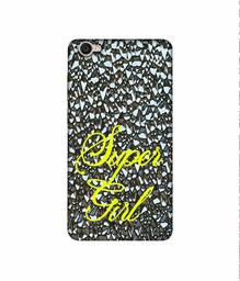 Amazon Brand - Solimo Designer Super Girl On Foil 3D Printed Hard Back Case Mobile Cover for Vivo Y55L