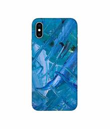 Amazon Brand - Solimo Designer Blue Paint 3D Printed Hard Back Case Mobile Cover for Apple iPhone Xs Max