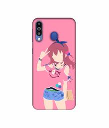 Amazon Brand - Solimo Designer Rock Lady Vector 3D Printed Hard Back Case Mobile Cover for Samsung Galaxy M21