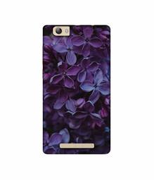 Amazon Brand - Solimo Designer Purple Flowers UV Printed Soft Back Case Mobile Cover for Lava A97