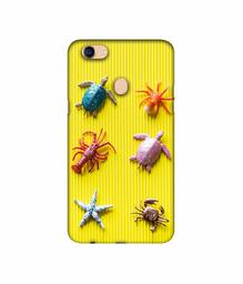 Amazon Brand - Solimo Designer Sea Animals 3D Printed Hard Back Case Mobile Cover for Oppo F5