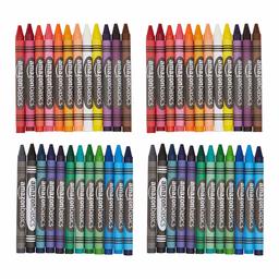 AmazonBasics Washable Crayons - 24 Assorted Colors, 2-Pack