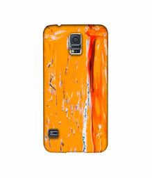 Amazon Brand - Solimo Designer Gold Yellow Paint 3D Printed Hard Back Case Mobile Cover for Samsung Galaxy S5 i9600