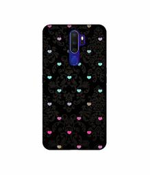 Amazon Brand - Solimo Designer Heart Texture 3D Printed Hard Back Case Mobile Cover for Oppo A9 (2020)