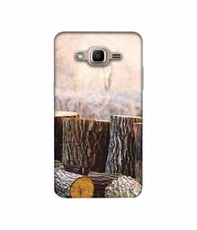 Amazon Brand - Solimo Designer Wood logs 3D Printed Hard Back Case Mobile Cover for Samsung Galaxy J2 Prime