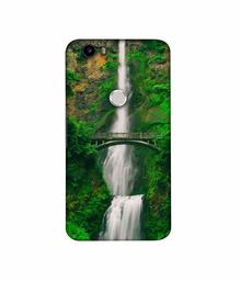 Amazon Brand - Solimo Designer Waterfall 3D Printed Hard Back Case Mobile Cover for Nexus 6P