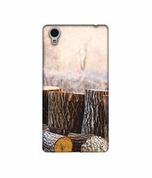 Amazon Brand - Solimo Designer Wood logs 3D Printed Hard Back Case Mobile Cover for Vivo Y51L