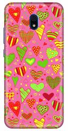 Amazon Brand - Solimo Designer Heart Pattern Design 3D Printed Hard Back Case Mobile Cover for Xiaomi Redmi 8A