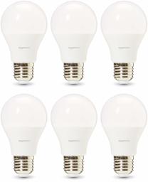 AmazonBasics Professional LED E27 Edison Screw Bulb, 75W Equivalent, Warm White - Pack of 6