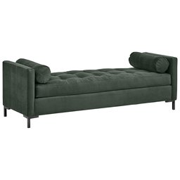 Amazon Brand – Rivet Uptown Mid-CenturyVelvet Tufted Customizable Daybed Sofa, 78